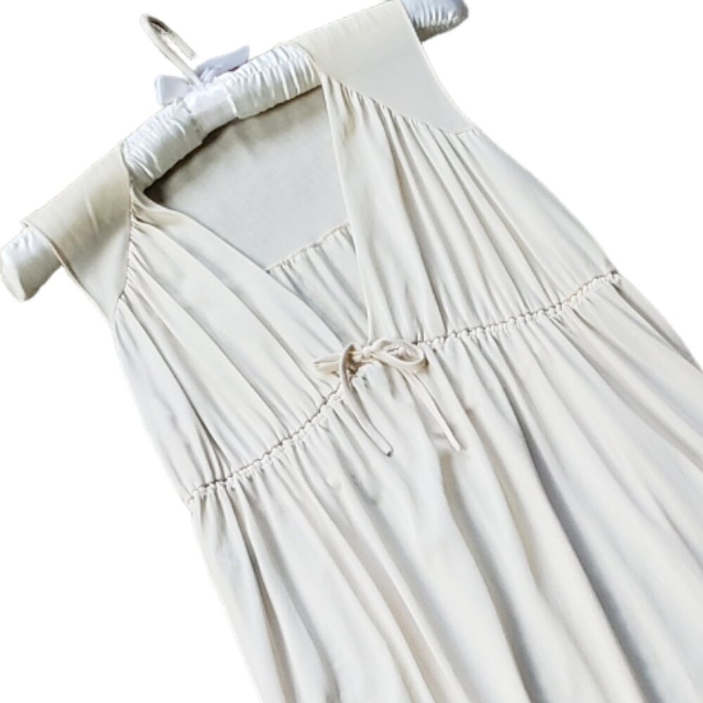 Vintage Cream Sleeveless Nightgown